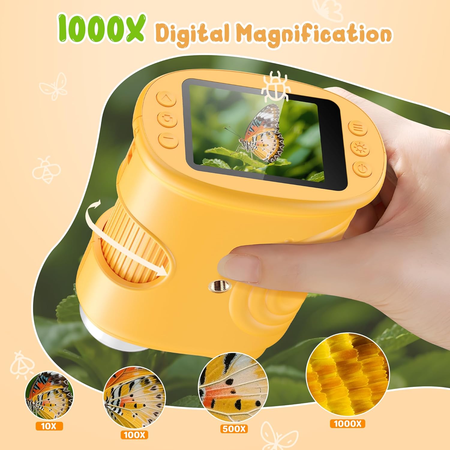 Microscope Kids Science - 1000X Handheld Digital Mikroskop Für Kinder