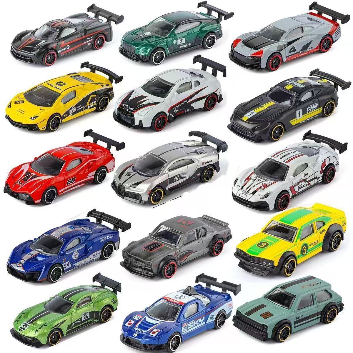 Kids Toys Boys - Legierung Auto-Modell Simulation 1:64 Gleitendes Sportwagen-Rennauto