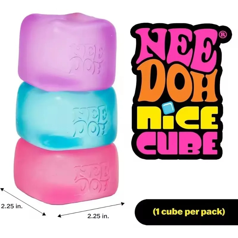 Kids Toys Blocks - Weicher Squish Schylling NeeDoh Eisblock Sensorisches