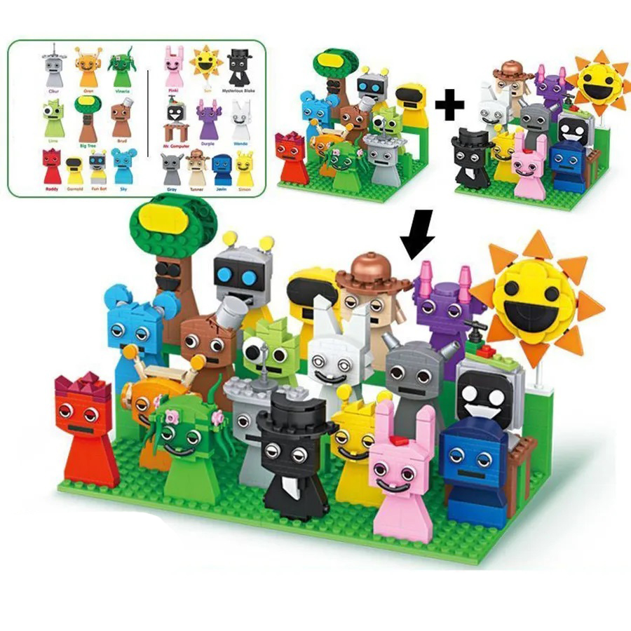 Kids Toys Easter - 9 stücke MOC Figuren Bausteine Set