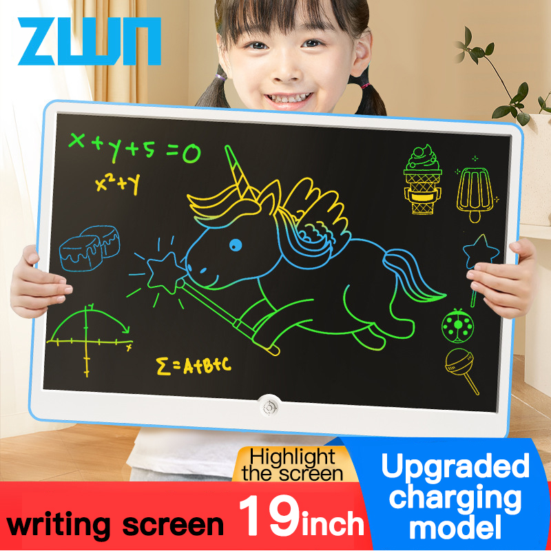Magnetic Drawing Board - 19-Zoll-LCD-Schreibtafel, Kunstschreiben, Malen, Kinderwerkzeuge, Lernspielzeug für
