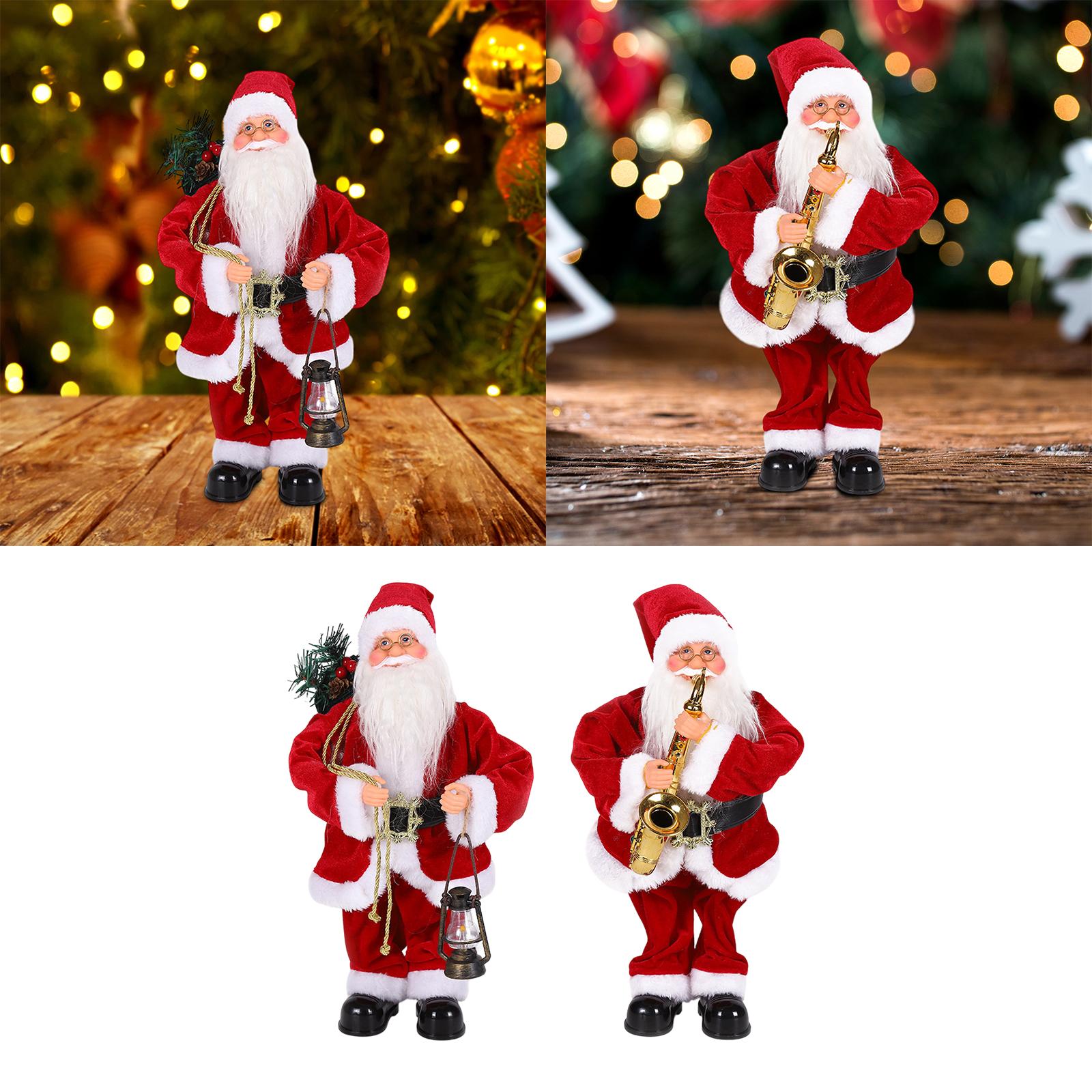 Kids Toys Mall - Elektrischer Weihnachtsmann-Spielzeugfigur Weihnachtsdekoration Weihnachtsmann-Puppe für Kinder