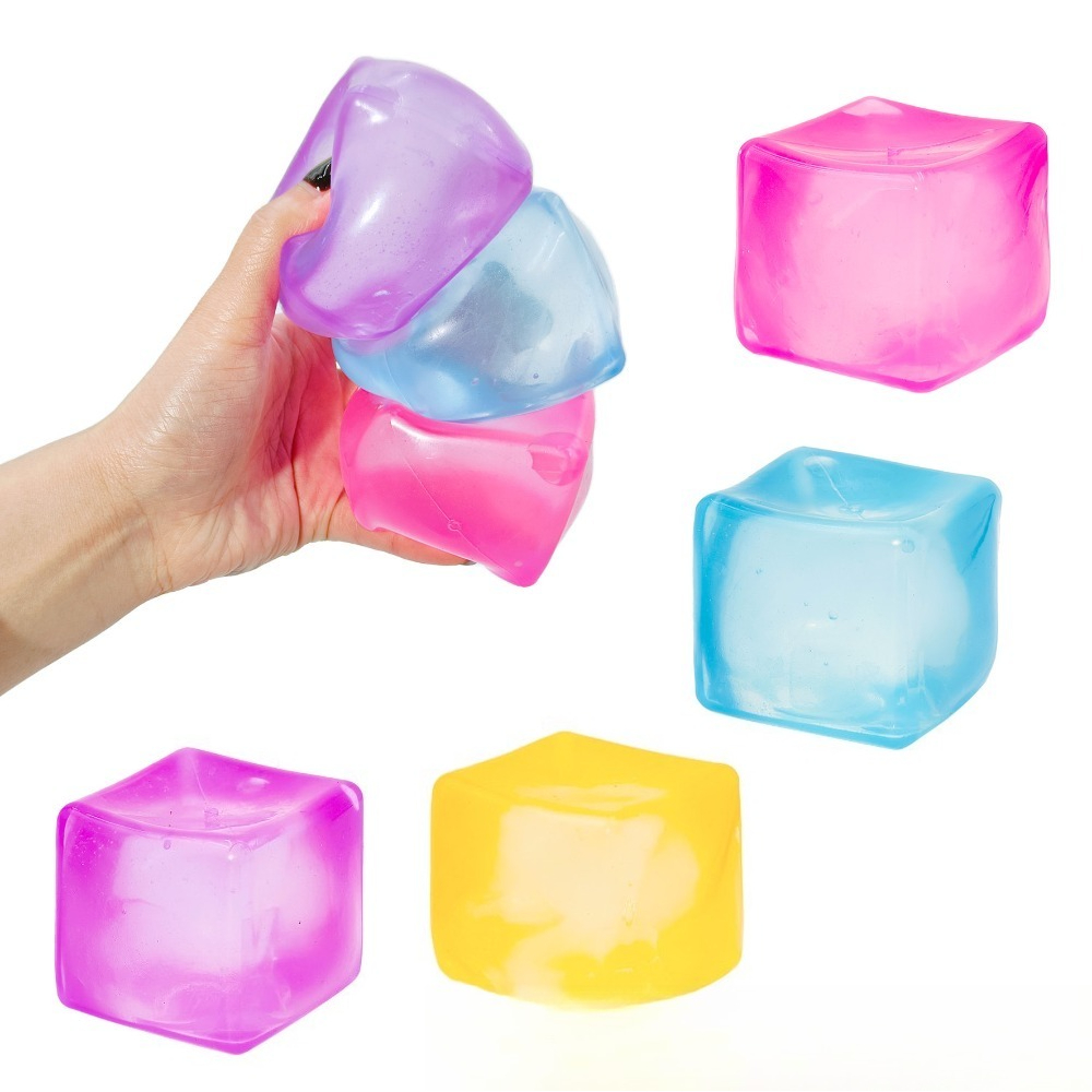 Kids Toys Easter - Quetschbare Eiswürfel-Fidget-Spielzeuge, Stressabbau-Ball für Erwachsene und