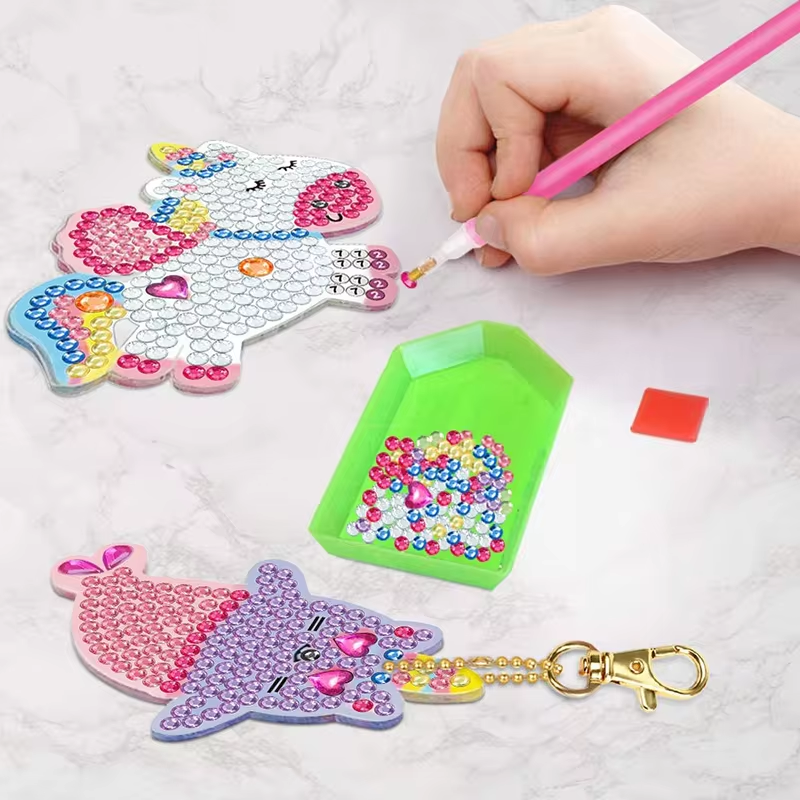 Kids Toys Easter - 5D Diamant-Malerei-Set DIY Bastelset Osterkorb-Füller Geschenke