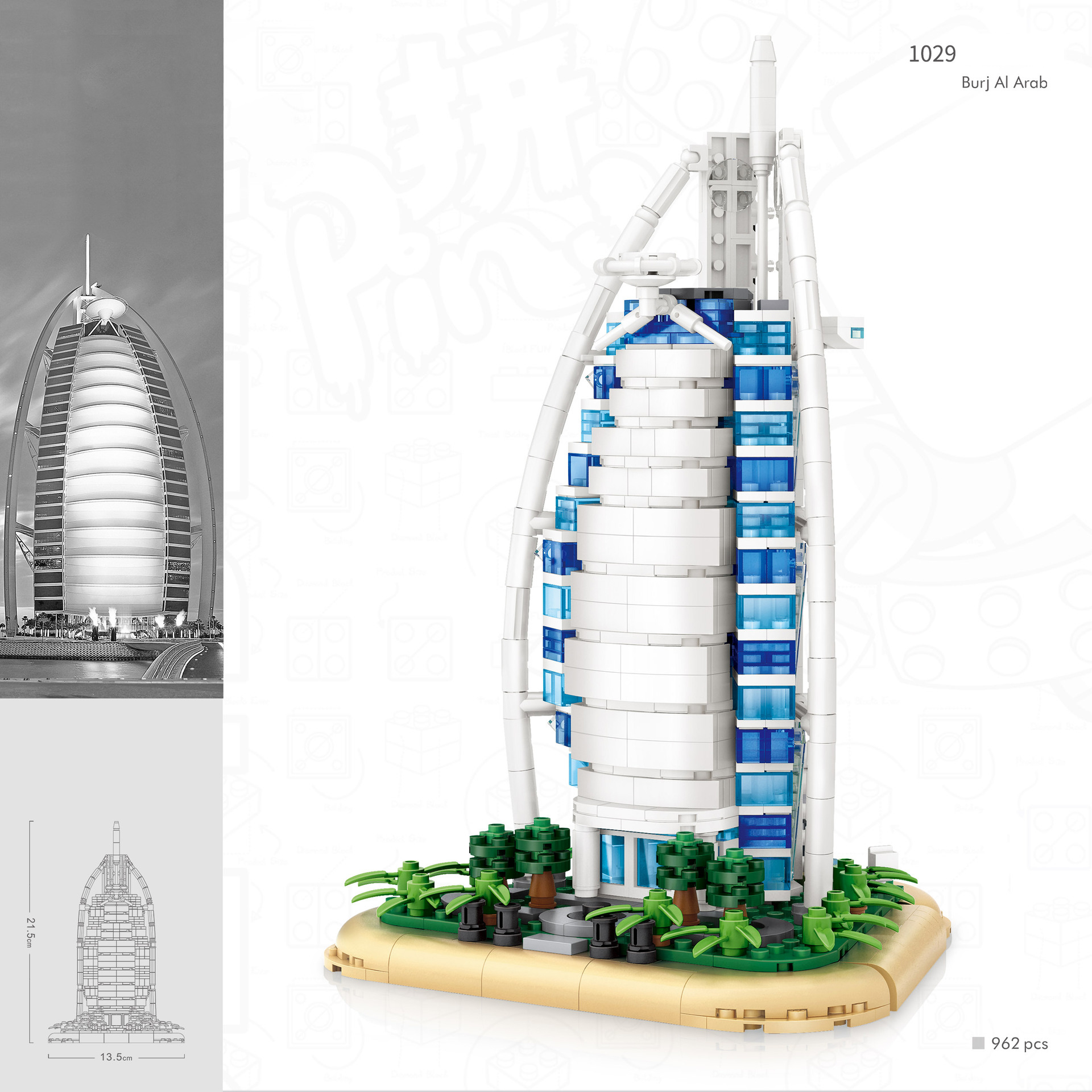 Kids Toys Dubai - Weltberühmte Architecure Burj Al Arab Dubai