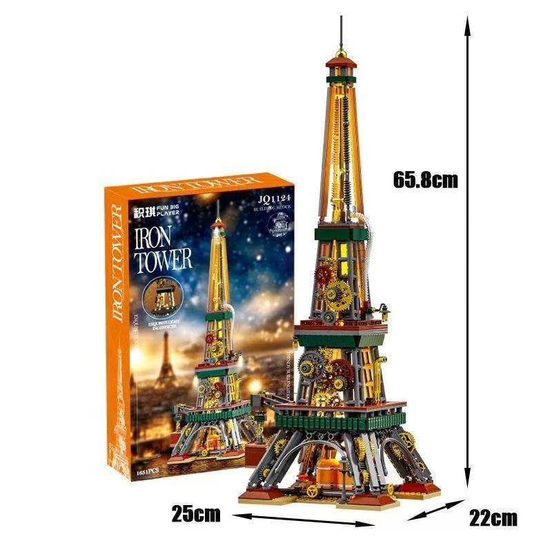 Kids Toys Paris - 1651-teiliger Kreativer Steampunk Eiffelturm Baukasten Modell