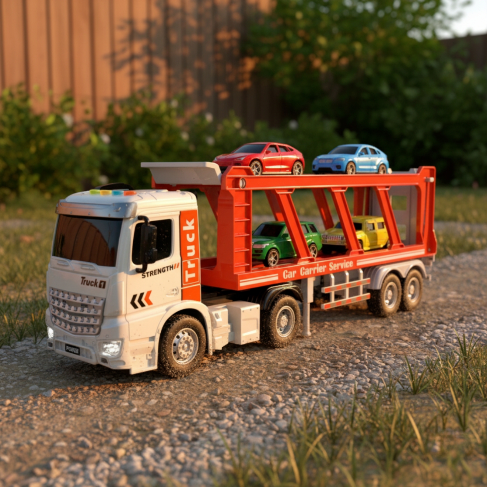 Kids Toys Under 1 Year - Doppeldecker-Autotransporter mit Licht und Sound, Spielzeug-LKW