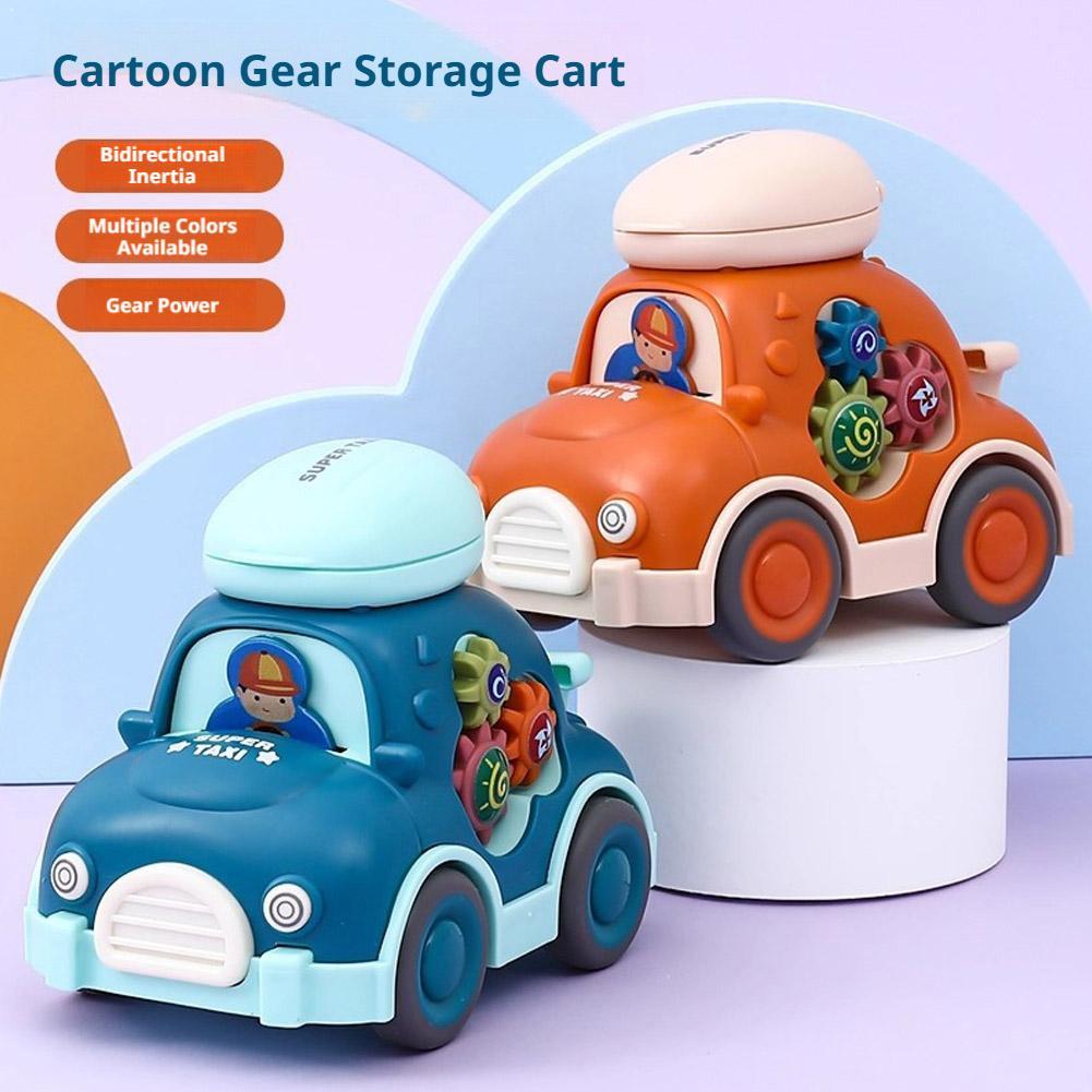 Kids Toys Boys - Cartoon Mini Rückzieh-Spielzeugauto Montessori Trägheitsfahrzeuge Frühpädagogisches
