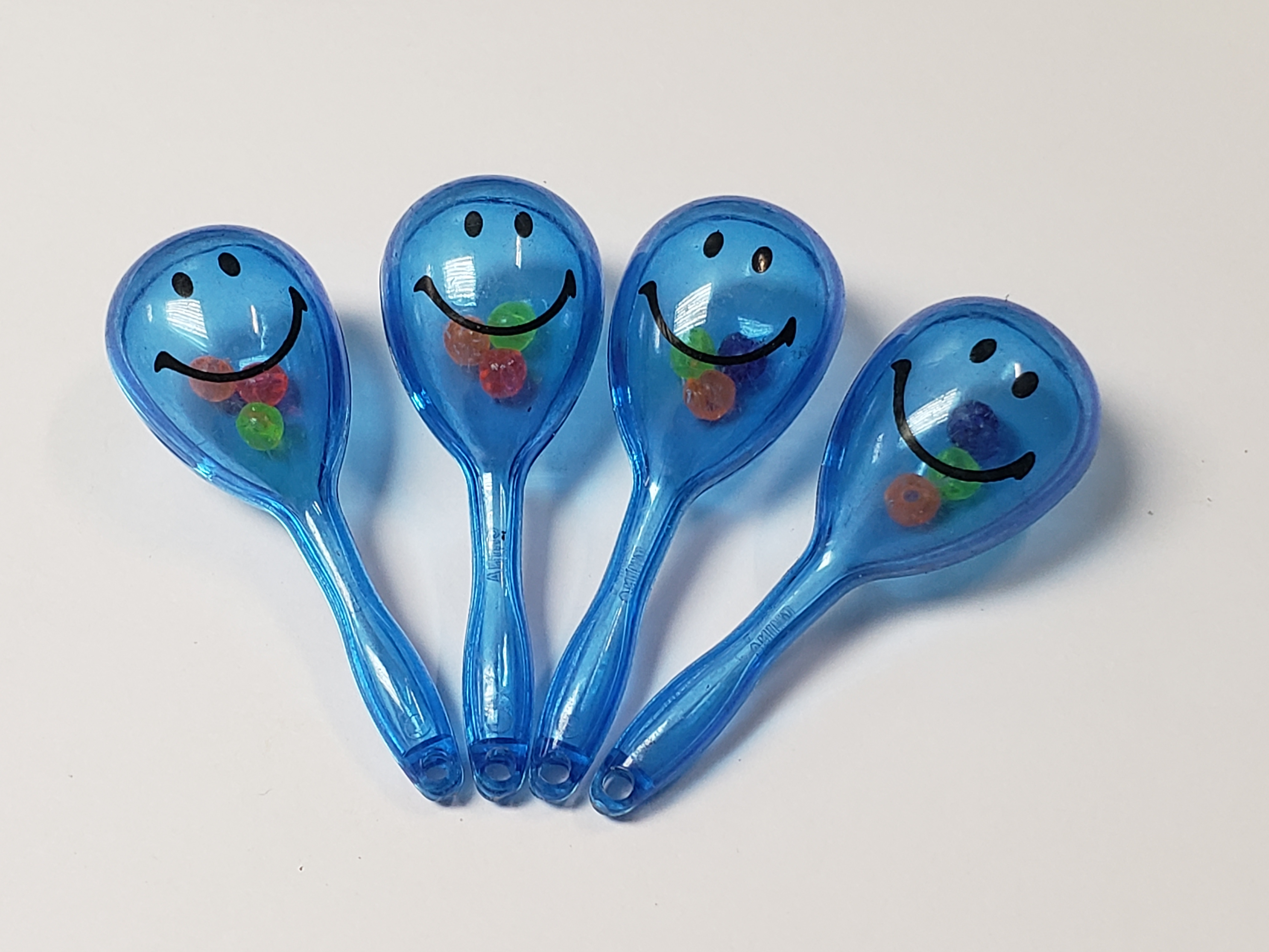Kids Toys Easter - 12 Stück, 7 cm, Mini-Kunststoff-Maracas, Fiesta