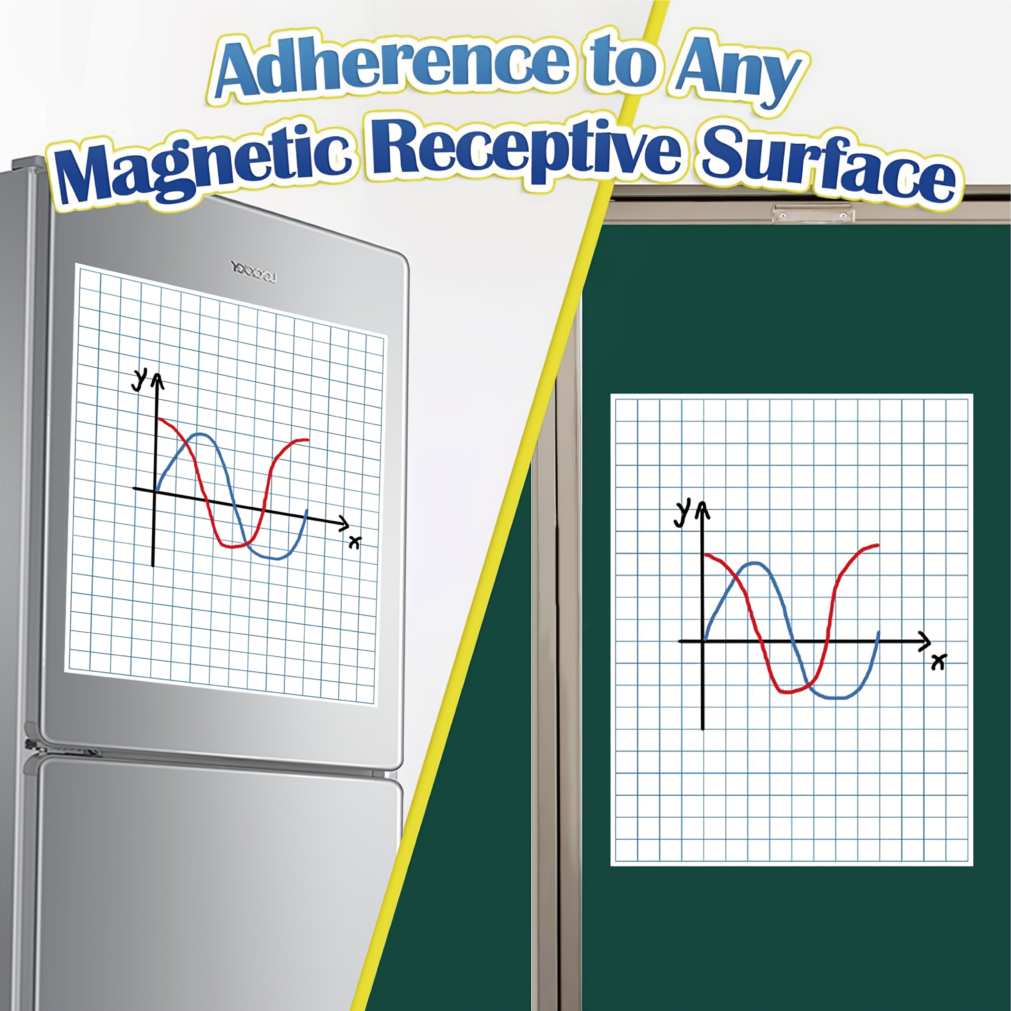 Magnetic Drawing Board - Große Magnetgitter-Schreibtafel, 21,5 x 16,5, digitales