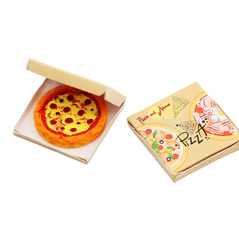 Kids Toys Kitchen - 1Set 1:12 Miniatur Pizza mit Verpackung