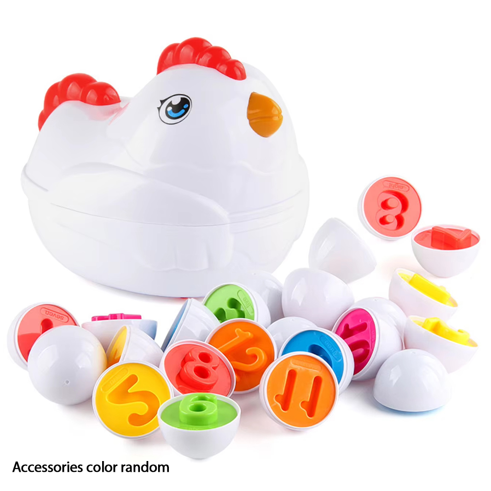 Kids Toys Easter - 12 passende Eier Montessori sensorisches Babyspielzeug