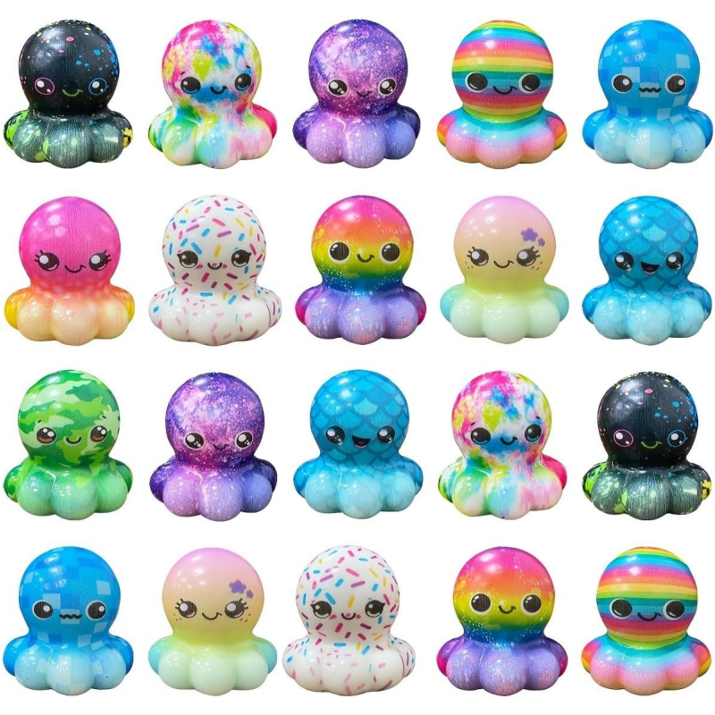 Kids Toys Easter - 6/12 Stück Oktopus Slow Squishy Spielzeuge,