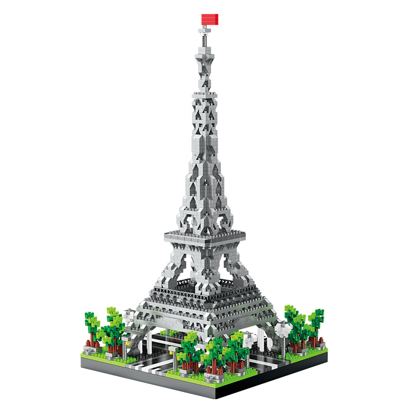 Kids Toys Paris - 2-Größen-Auswahl, Pariser Eiffelturm, Mikro-Mini-Bausteine, Spielzeug, Frankreichs