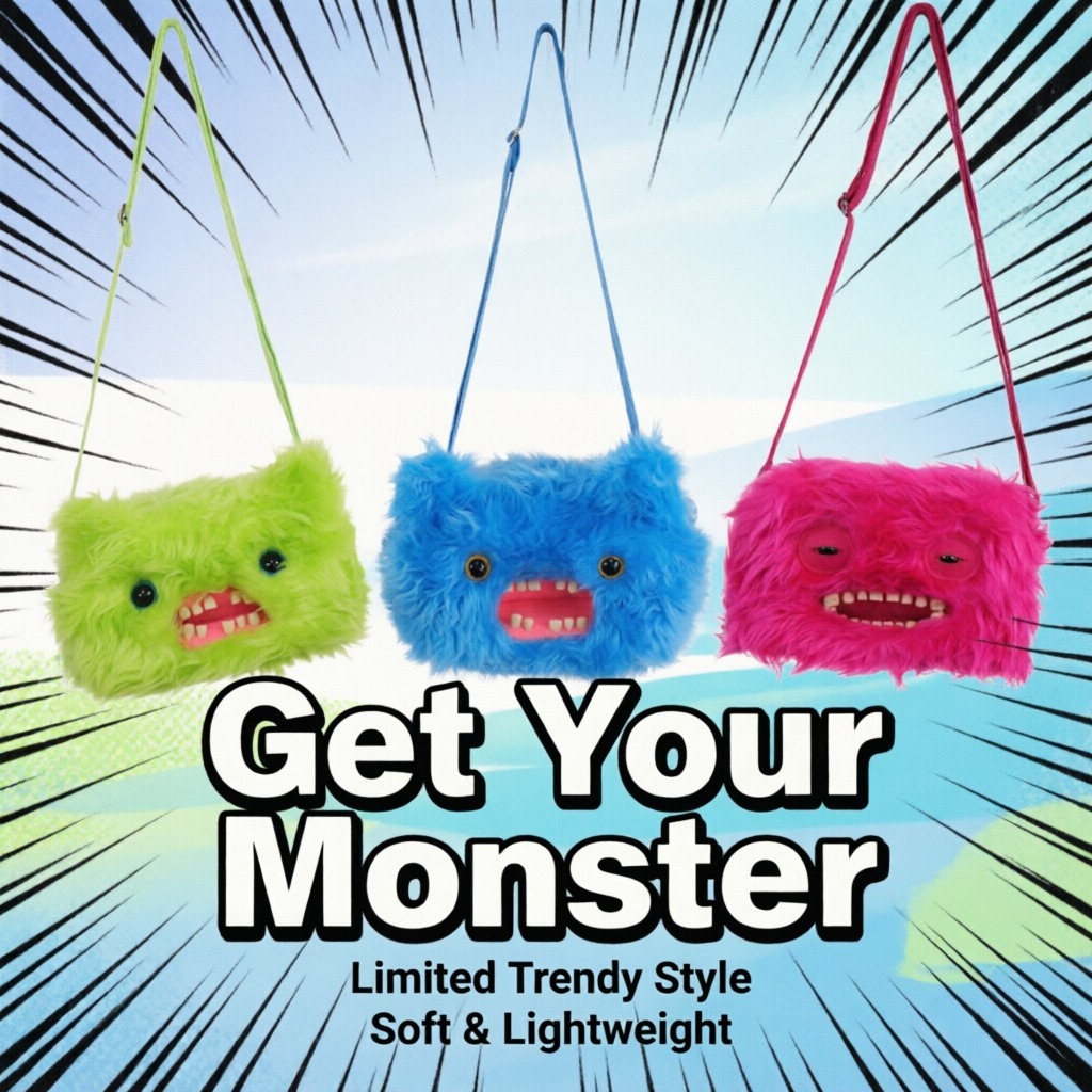 Niedliche Monster-Plüsch-Umhän – Kids Toys Hong Kong Bewertung und Preis