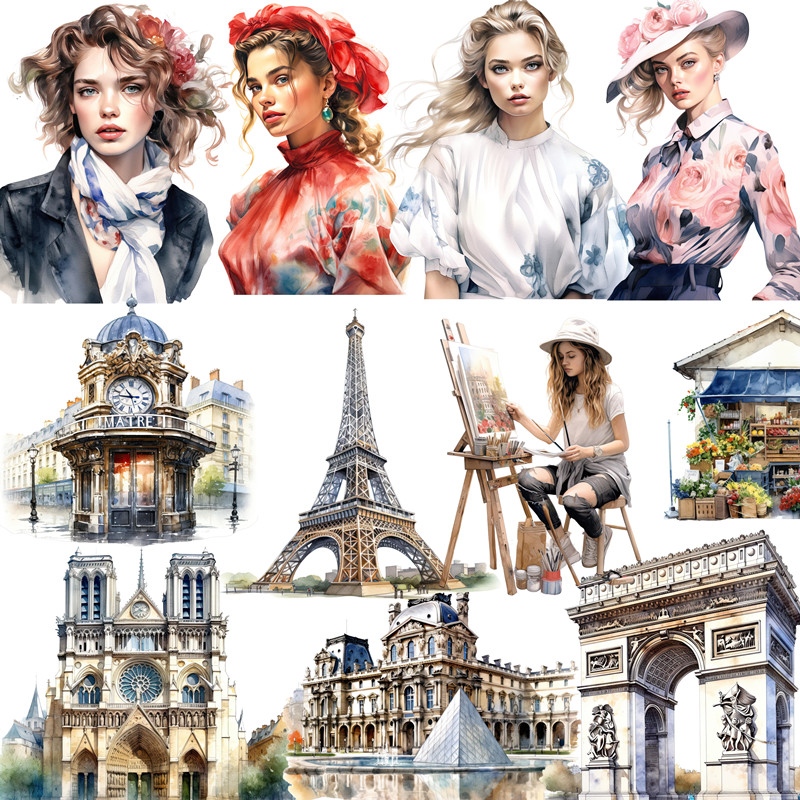 Mode Paris Aufkleber Handwerk  – Kids Toys Paris Bewertung und Preis