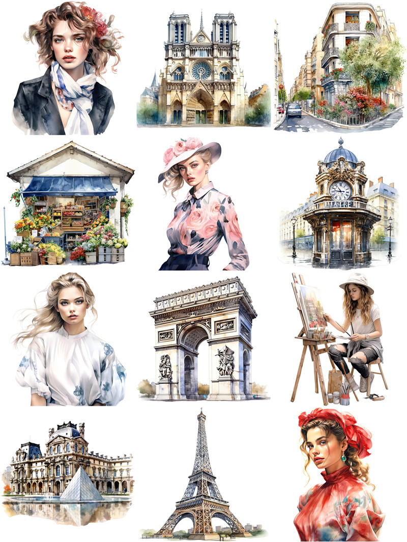 Mode Paris Aufkleber Handwerk  – Kids Toys Paris Bewertung und Preis