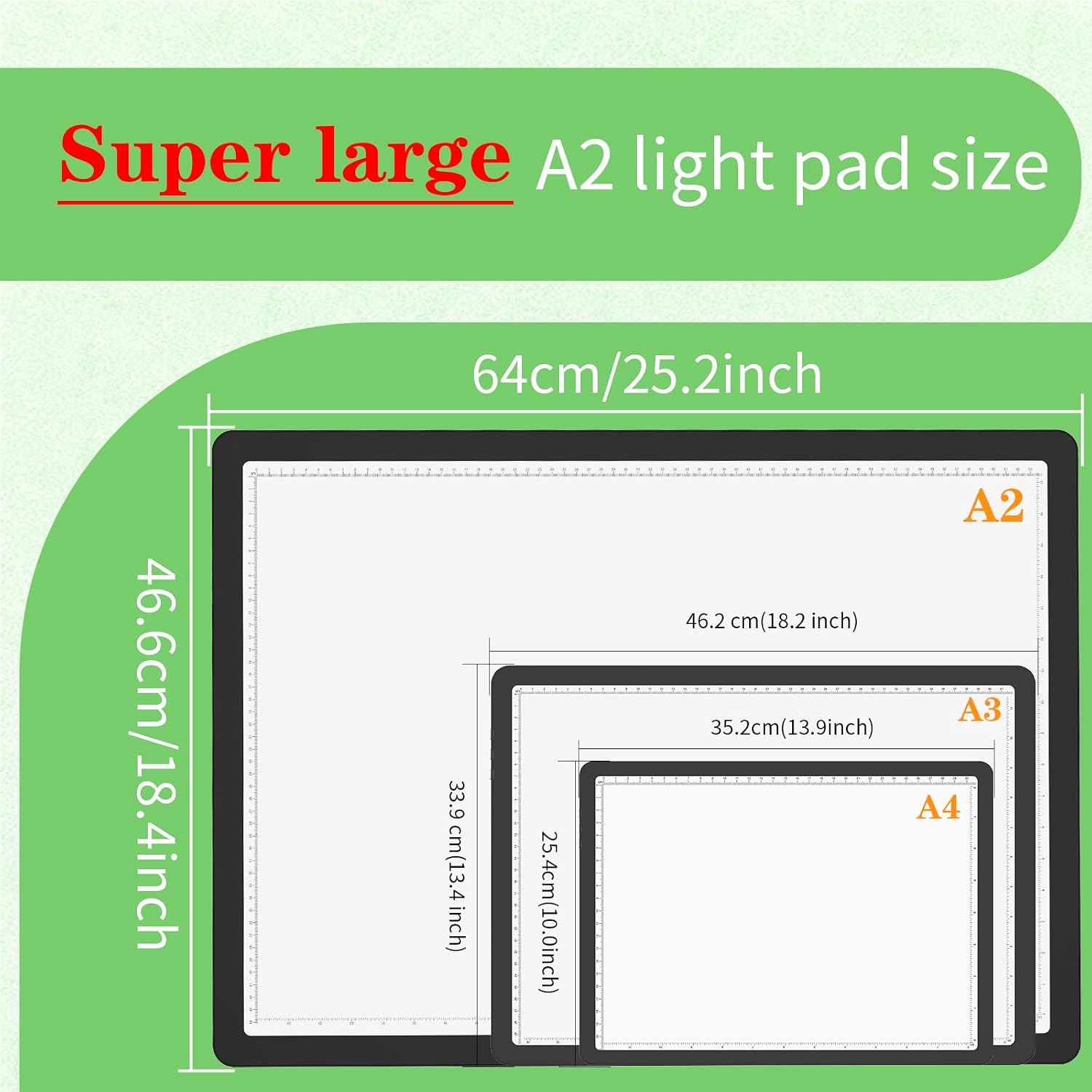 Wiederaufladbares A2-Lichtpad  – Magnetic Drawing Board Bewertung und Preis