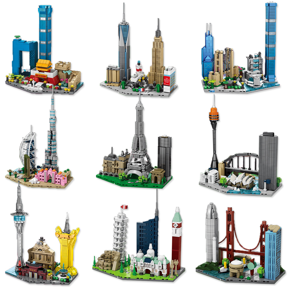 Berühmte Stadt Skyline Baustei – Kids Toys Dubai Bewertung und Preis