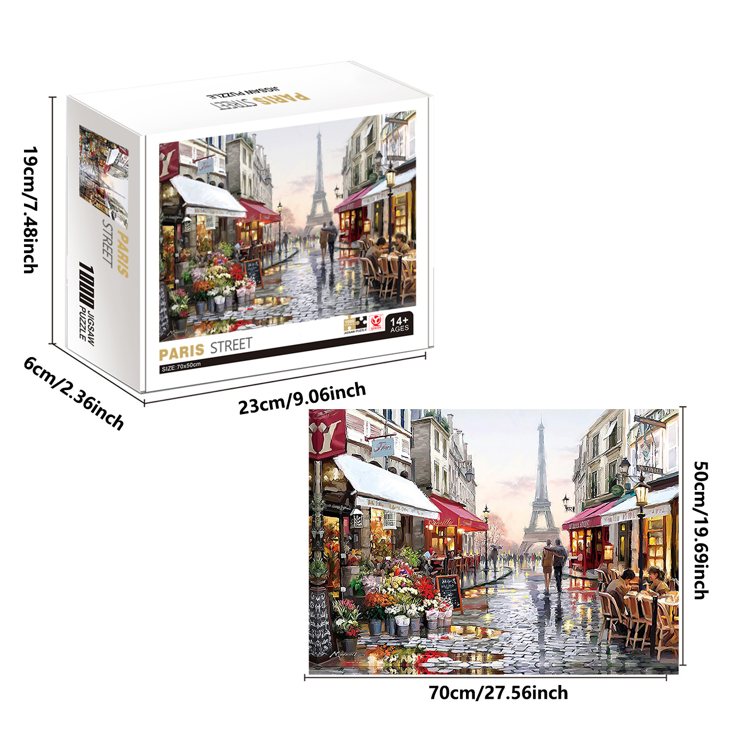 1000 Teile Paris Street Puzzle – Kids Toys Paris Bewertung und Preis