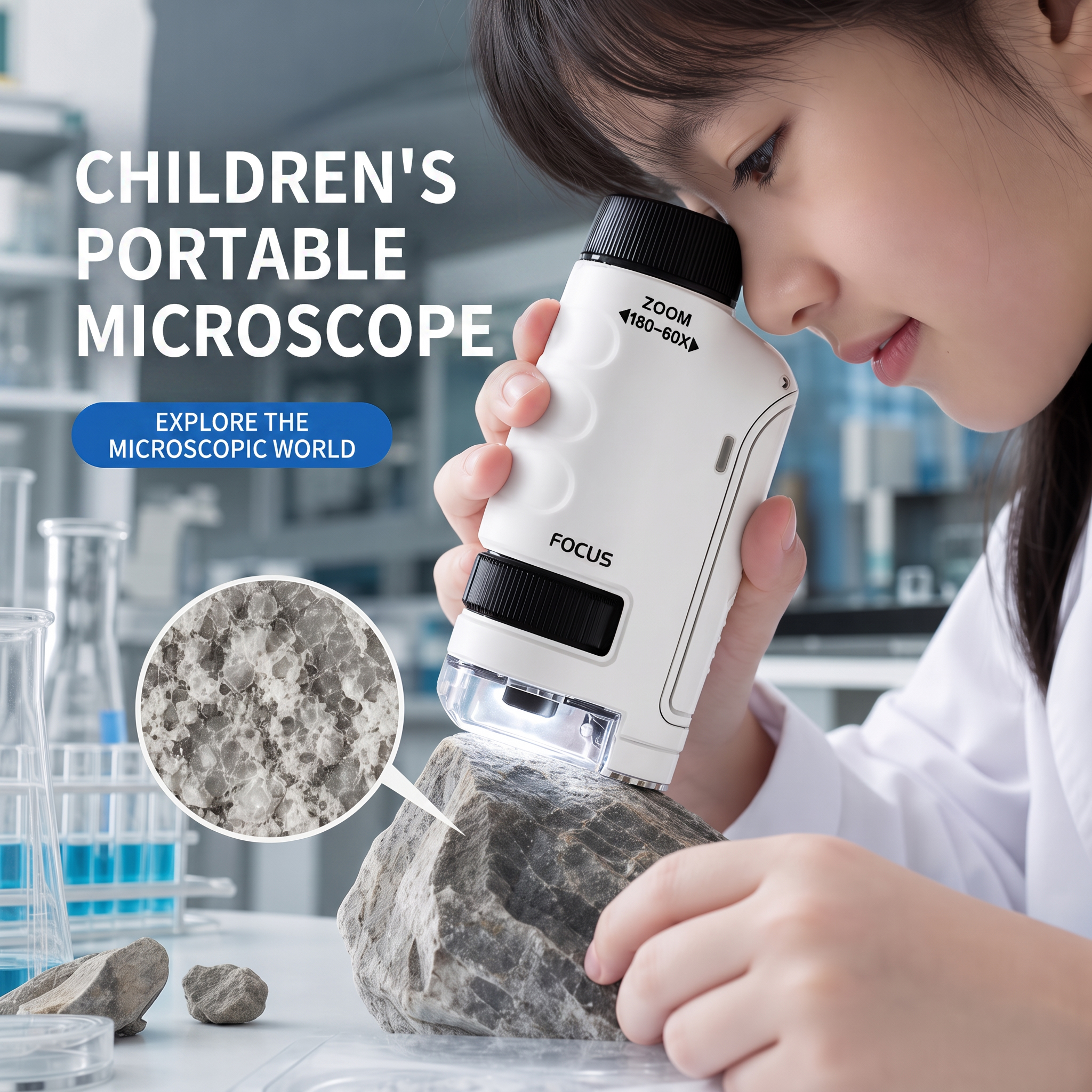 Tragbares Handmikroskop für Ki – Microscope Kids Science Bewertung und Preis