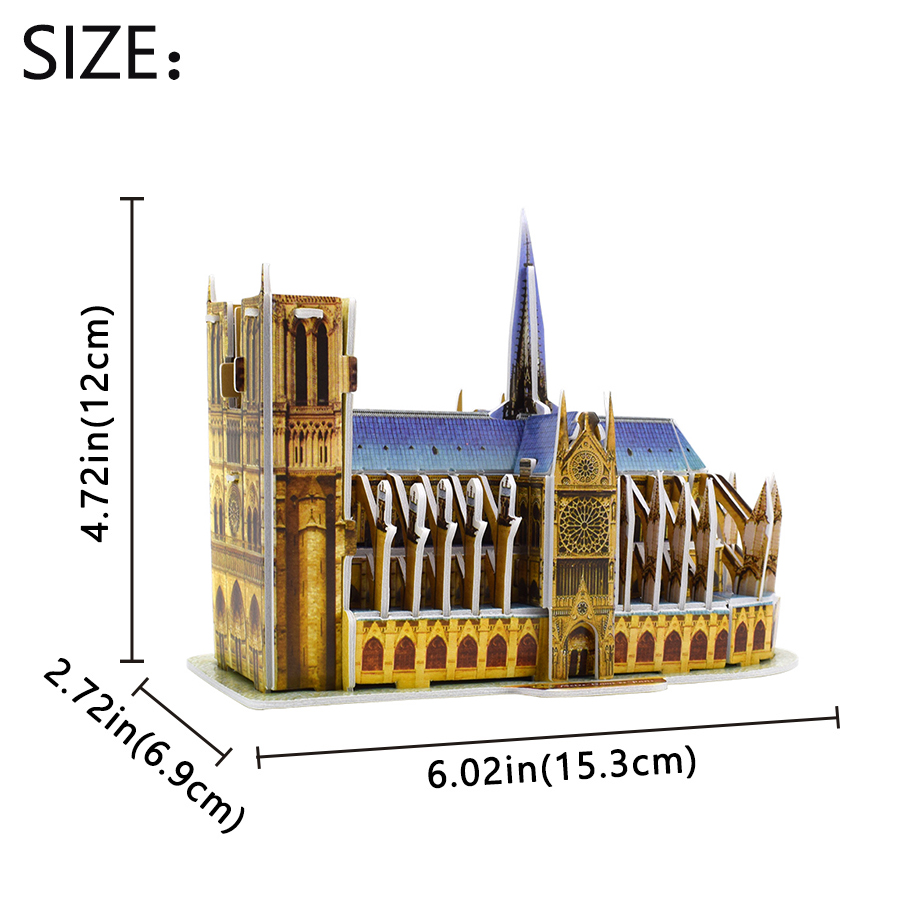 3D Puzzle Notre dame De Paris  – Kids Toys Paris Bewertung und Preis