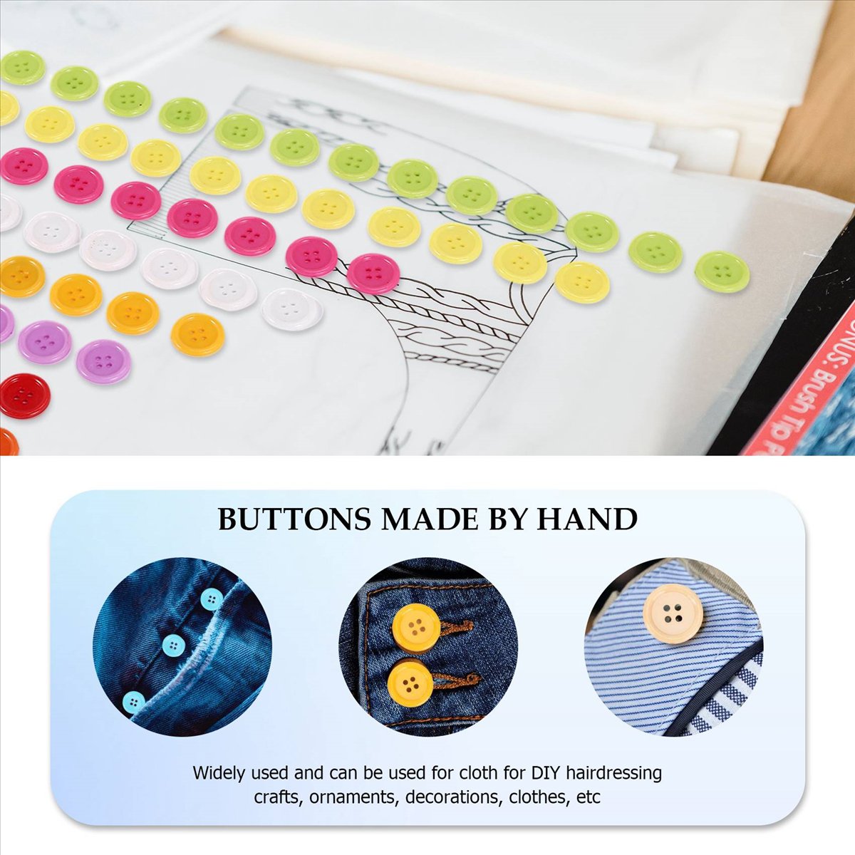 MALL DIY-Set mit 100 Nähknöpfe – Kids Toys Mall Bewertung und Preis