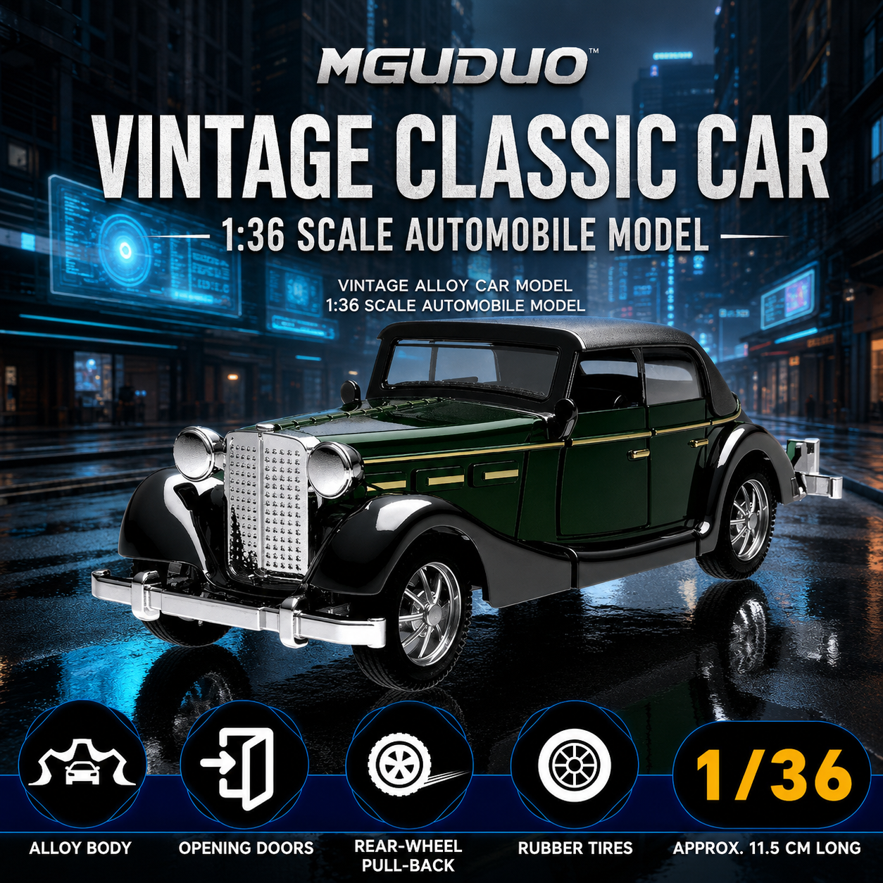 Retro-Vintage-Auto im Maßstab  – Kids Toys Hong Kong Bewertung und Preis