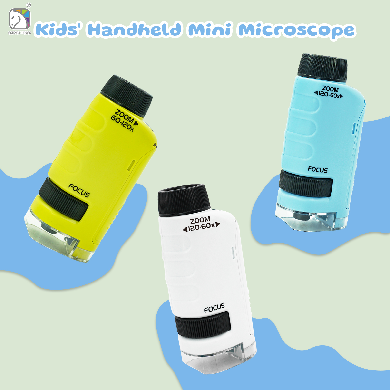 Tragbares 60x - 120x Handmikro – Microscope Kids Science Bewertung und Preis