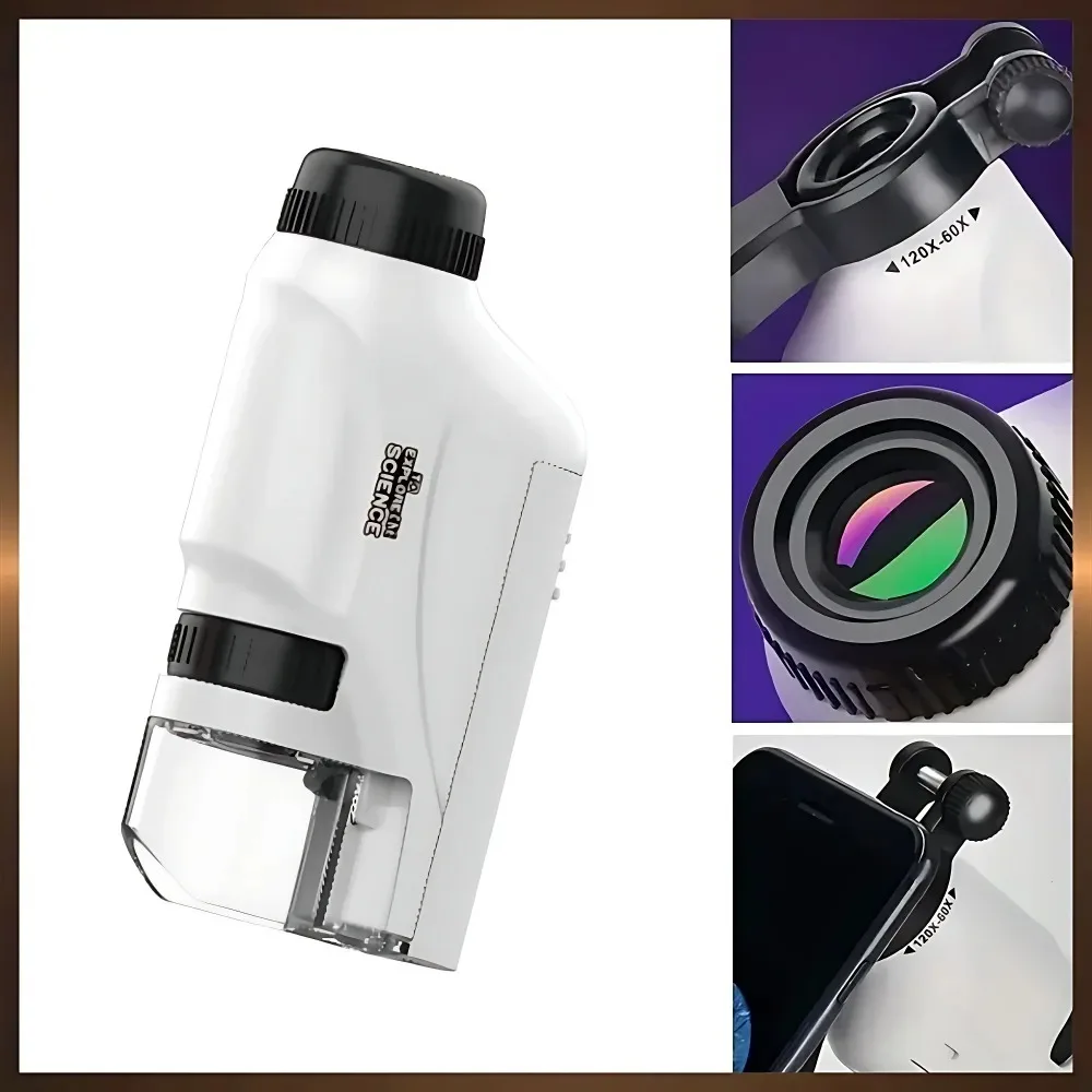 Mikroskop 60-120X Labor-Handmi – Microscope Kids Science Bewertung und Preis