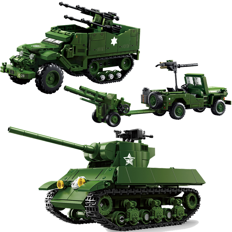 US-Militärpanzer-Serie Baustei – Kids Toys Jeep Bewertung und Preis