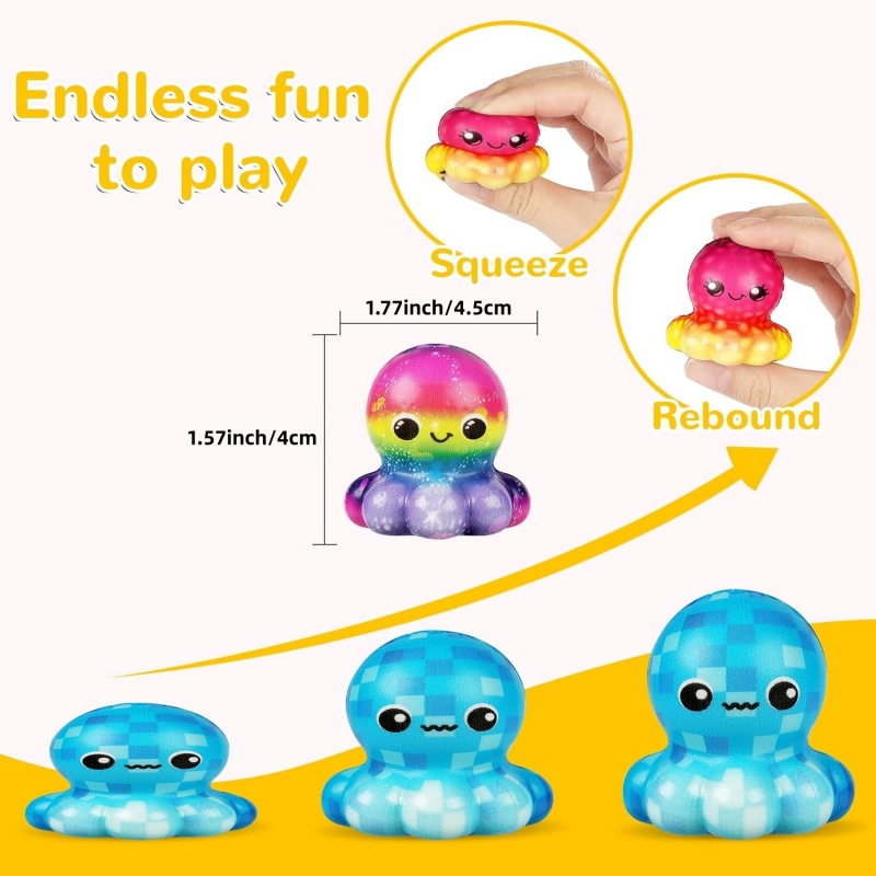 6/12 Stück Oktopus Slow Squish – Kids Toys Easter Bewertung und Preis