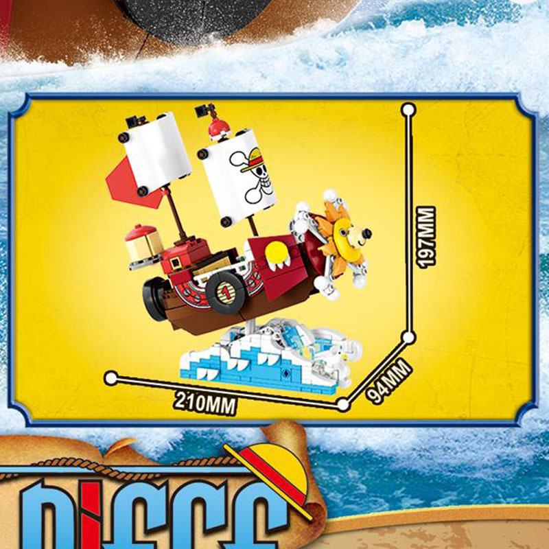 Auf Lager: One Piece Piratensc – Kids Toys Blocks Bewertung und Preis