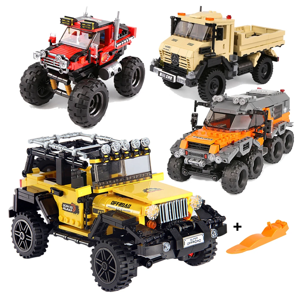 DIY Auto Lkw Baustein Set Spie – Kids Toys Jeep Bewertung und Preis
