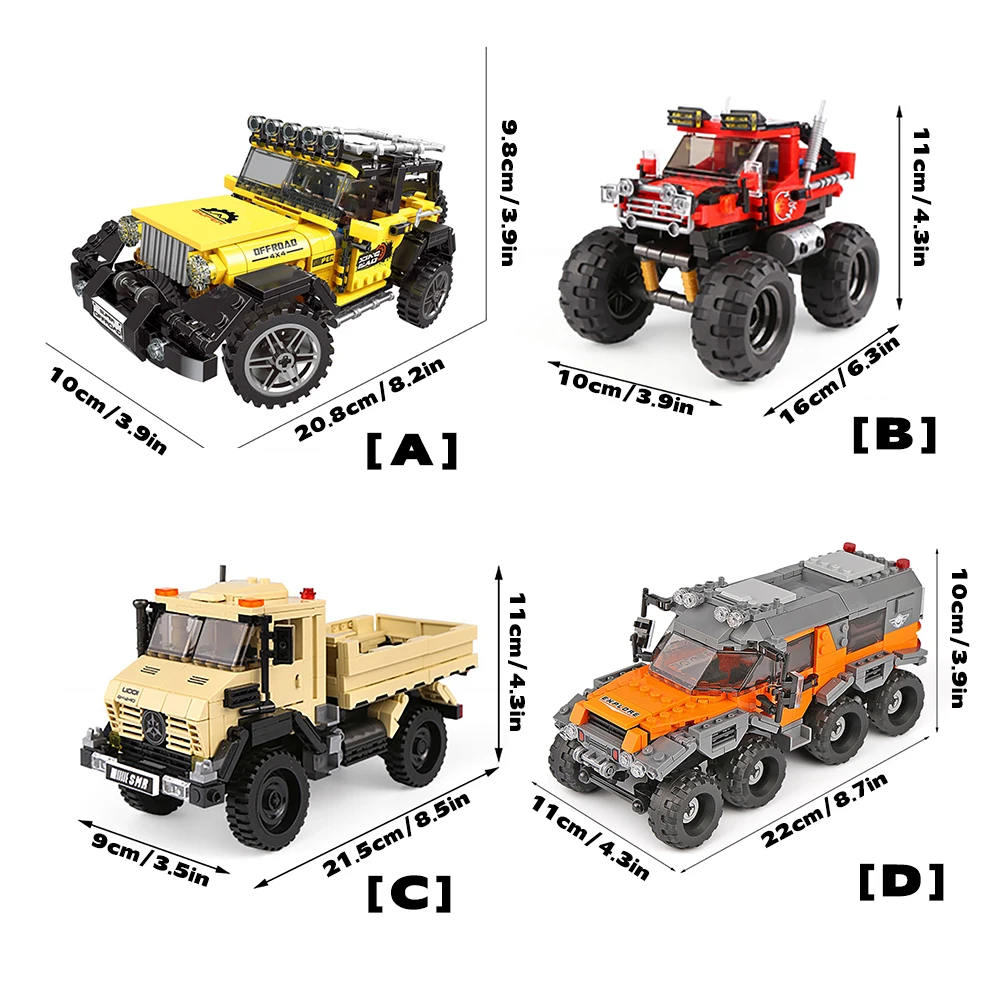 DIY Auto Lkw Baustein Set Spie – Kids Toys Jeep Bewertung und Preis
