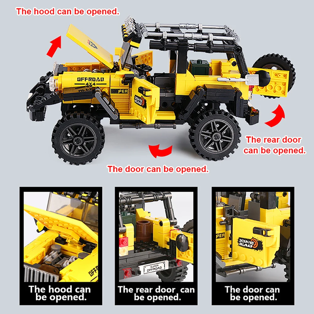 DIY Auto Lkw Baustein Set Spie – Kids Toys Jeep Bewertung und Preis